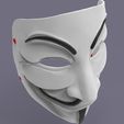 1.564.jpg Guy Fawkes Mask 3D printed model