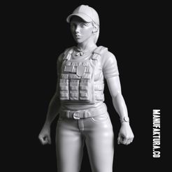 ss03ap-01.jpg STL file Strife Series 03ap - Sexy Spec Ops Girl (Artist Proof)・Model to download and 3D print