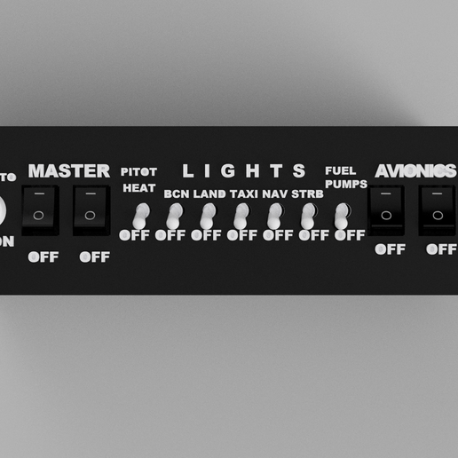 🎛️ Flight Simulator Control Panel Box・ STL File for 3D printing・Cults