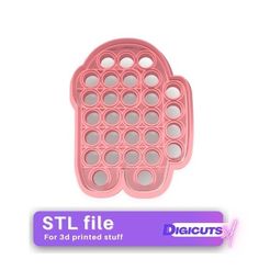 Popit-among-us-cookie-cutter.jpg STL file Popit Among us cookie cutter stl file・3D printing design to download