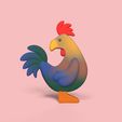 Cod154-Stylized-Rooster-1.jpeg 3D file Stylized Rooster・3D printing design to download