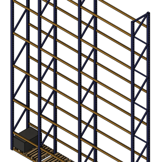 🏘️ Modular Industrial Pallet Racking System・ STL File for 3D printing・Cults