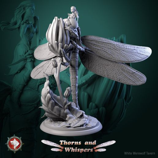 Dragon-wing scout V4, 32mm pre-supported 3D model