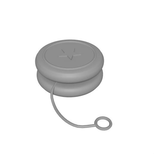 Vintage Tin Yo-Yo with String Model