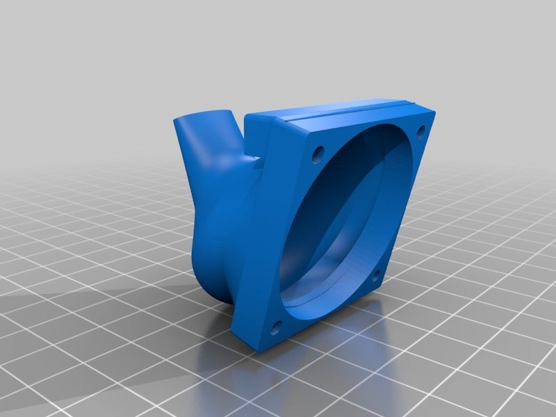hi_flo_cooler.png Download free STL file ((updated)) Hi-flo directional cooling duct for duplicator 4s ((might work with other open face printers)) • 3D printable model, delukart