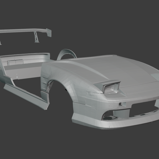 🇯🇵 Nissan 180sx BodyKit・ STL File for ・Cults