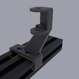 BRACKET2.png snap on bracket for 40mm aluminum profile to drag chain + drag chain files