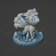 Screenshot-326.png Alolan Vulpix and Ninetales pokemon 3D print model