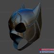 catwoman_helmet_3d_print_model-11.jpg Catwoman Helmet Cosplay - Catwoman Cowl DC Comics