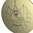 coin6.jpg Gold Coin - El Salvador Shield Design for 3D Printing