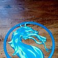 367427898_1506047136601304_5175341406106847593_n.jpg Mortal Kombat AWESOME logo Decor 3color layers / Game wall decor/80s-90s game decor / cake topper