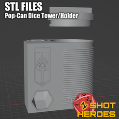 STL file Galactic Empire Can Cozy Dice Tower 🥫・3D printable design to  download・Cults