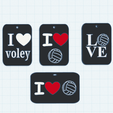 llaveros-I-Love-Voley.png I Love Volleyball Keychain