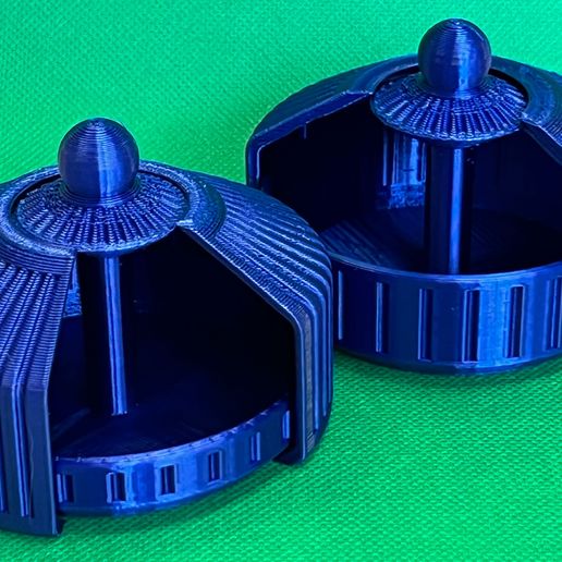 Round Box with Rotating Lid - Print in Place 3D model