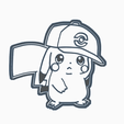 asdfsfdf.png STL file PIKACHU - COOKIE CUTTER ANIME・3D printable model to download