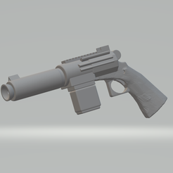 complete_side.png Free 3D file FHW:Shae Vizla Blaster Pistol (starwars)・3D printing design to download