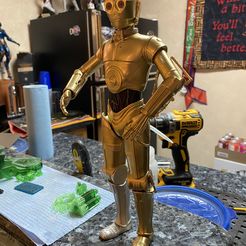 original-star-wars-trilogy-droids-collection-for-3d-printing-3d-model-obj-fbx-ma-stl-ztl.jpg Fichier STL Modèle d'impression 3D du droïde de protocole C-3PO de Star Wars・Design à télécharger et à imprimer en 3D