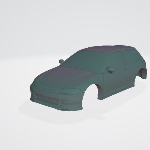 STL file Civic EG6 Mini-Z (body shell) 🐚 ・Model to download and 3D ...