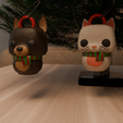 cat4.png POP FUNKO DOG AND CAT DOLL FOR CHRISTMAS PINE TREE