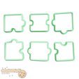 et te = oo ° for your cookies! Puzzle pieces Cookie cutter & Stamp