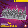 Samurai-Skeletons.png Samurai Skeleton Warrior FREE STL