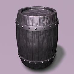 highpoly.0001.jpg Download free OBJ file Barrels • Model to 3D print, Pukwudgie