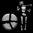 20 FDM.jpg Harley Quinn Suicide Squad Model Printing Miniature Assembly File STL-OBJ for 3D Printing two size 1: 4 for FDM-FFF 1: 10 for DLP-SLA-SLS