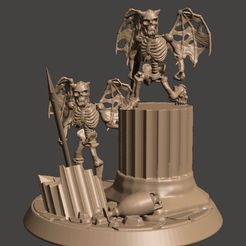 c4f3b0a6f900dee5a65a332fbcd46f18_display_large.JPG Archivo STL gratis Esqueleto Malvado pequeños imperios / demonios - 28mm No Muertos・Plan de impresión en 3D para descargar