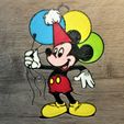 Mickey-ballons.jpg Set of 5 Disney Birthday Ornaments