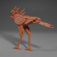 Secretary-Bird-Clockwork-Artificer-Robot-Miniature-Render-Back.jpg Clockwork Robot Bird Miniature Artificer Construct Model for Tabletop Games