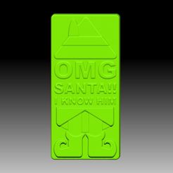 OMGSantaIknowHim.jpg CHAMPÚ SÓLIDO OMG SANTA Y MOLDE PARA BOMBA DE JABÓN