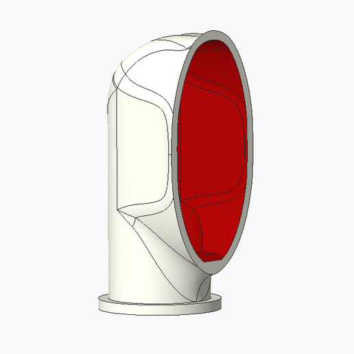 Small oval windsock 3D model