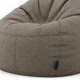 bean-4.jpg Comfortable Taupe Fabric Bean Bag Chair 3D Render