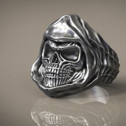 333.jpg Fichier STL Bague tête de mort S2・Modèle à télécharger et à imprimer en 3D