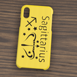 Case iphone X y XS Saguittarius4.png Case Iphone X/XS Sagittarius sign
