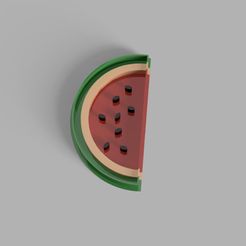 Emporte-mièce-Pastèque-3.jpg STL file COOKIE CUTTERS watermelon TIPPER・Template to download and 3D print