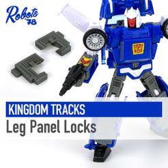 Tracks_Leg_Panel_Locks-cults.jpg STL file Kingdom Tracks Leg Panel Locks・Design to download and 3D print