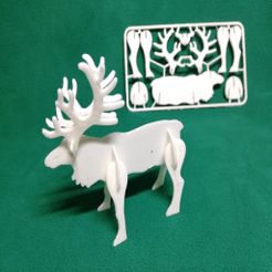 IMG_20191022_221746.jpg Reindeer christmas card kit 3d print