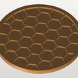hex-geometric-coaster-95mm-5-reverse.png Hex Geometric Coaster 95mm - Honeycomb Pattern Drinks Mat