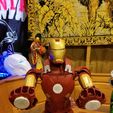 20180801_123815.jpg Google AIY Case Ironman Mark 7 torso and base Adafruit Neopixel rings