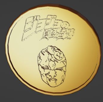 Dio brando - Jojo- Moneda 3D model