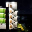 Residential-building-G-3-3D-Long.-section-night-render.jpg Residential building G+3 with ground parking