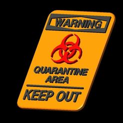 Z8.jpg 3D file Quarantine Keychain + Signal・3D printable model to download