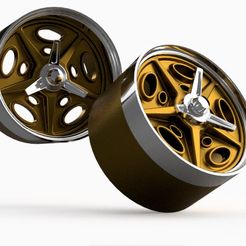 7.jpg STL file HOLBROOK WHEEL FOR 1/24 - 1/25 MODEL KIT・3D printable design to download