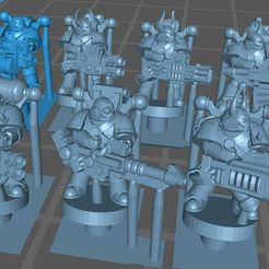 ChaosHeavyWeapons.jpg Free STL file Evil Marines Heavy Weapons (Galactic Crusaders Remix)・3D printer model to download