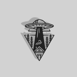 UFO-Cabin.png UFO Hut Decoration - 2D Art