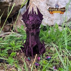 WarlockwithLogo.jpg Файл 3D Warlock Dice Tower - ПОДПИШИСЬ БЕСПЛАТНО!・Шаблон для загрузки и 3D-печати