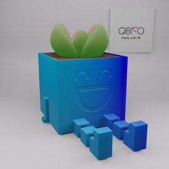 flexi-planter.jpg STL-Datei Flexi-Pflanzer herunterladen • 3D-Drucker-Vorlage, QBKO3D