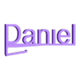 Daniel.stl Name tags for the cup