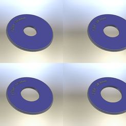 Snaplock_disc_rev2_4up2.jpg Snap-Lock style disks for Rockler router table lifts; set of 9 (8 bit pass throughs + blank)